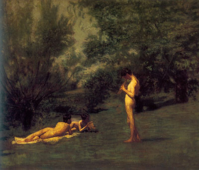 Gemälde Reproduktion von Thomas Eakins Arcadien