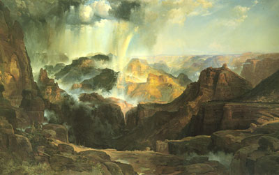 Gemälde Reproduktion von Thomas Moran Der Abgrund von Colorado