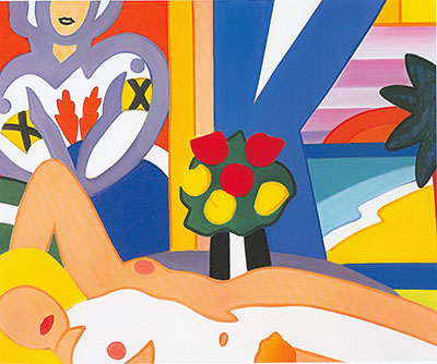 Gemälde Reproduktion von Tom Wesselmann Akt bei Sonnenuntergang mit Matisse