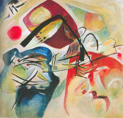 Gemälde Reproduktion von Vasilii Kandinsky Bild mit schwarzem Bogen