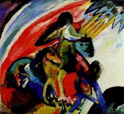 Gemälde Reproduktion von Vasilii Kandinsky Improvisation 12 Horse