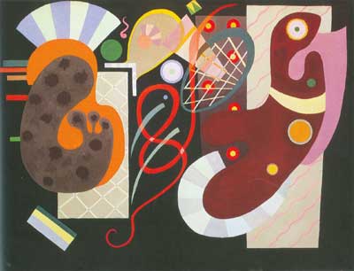 Gemälde Reproduktion von Vasilii Kandinsky Rote Knoten