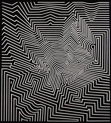 Gemälde Reproduktion von Victor Vasarely Zentimeter