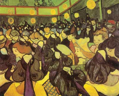 Gemälde Reproduktion von Vincent Van Gogh Die Tanzhalle in Arles