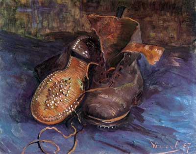 Gemälde Reproduktion von Vincent Van Gogh Ein paar Stiefel