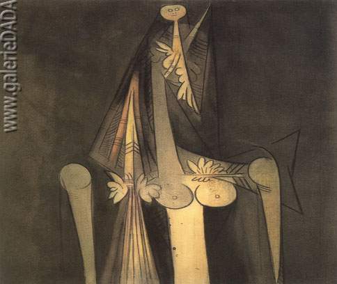 Gemälde Reproduktion von Wifredo Lam La Rose