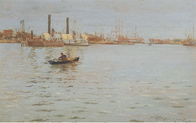 Gemälde Reproduktion von William Merritt Chase Der East River