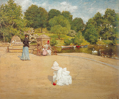 Gemälde Reproduktion von William Merritt Chase Ein bisschen von der Terrasse