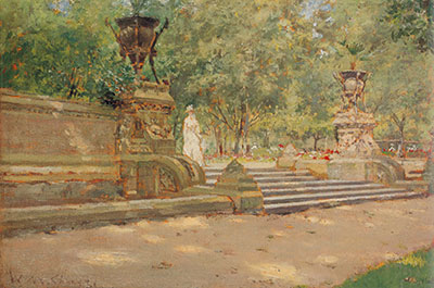 Gemälde Reproduktion von William Merritt Chase Prospek Park