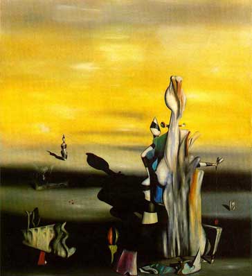 Gemälde Reproduktion von Yves Tanguy Die abwesende Frau