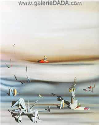 Gemälde Reproduktion von Yves Tanguy Ein Tag der Langsamkeit