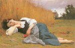 Gemälde Reproduktion von Adolphe-William Bouguereau Erholung in der Ernte