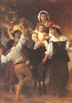 Gemälde Reproduktion von Adolphe-William Bouguereau Rückkehr von der Ernte