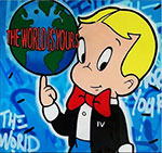 Gemälde Reproduktion von Alec Monopoly Die Welt gehört dir