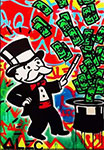 Gemälde Reproduktion von Alec Monopoly Magier