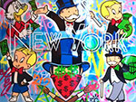 Gemälde Reproduktion von Alec Monopoly Neon-Schild