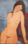 Gemälde Reproduktion von Amedeo Modigliani Nackt