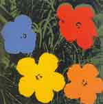 Gemaelde Reproduktion von Andy Warhol, Blumen