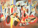 Gemälde Reproduktion von Arshile Gorky Die Leber ist der Kamm des Schweins