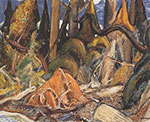 Gemälde Reproduktion von Arthur Lismer Am Fuße des Waldes, B. C.