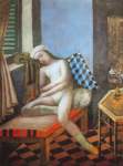 Gemaelde Reproduktion von Balthasar Balthus, Schlafend nackt