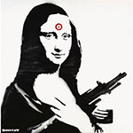 Gemälde Reproduktion von Banksy Munition Mona Lisa