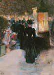 Gemälde Reproduktion von Childe Hassam The Night of Paris