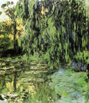 Gemälde Reproduktion von Claude Monet Blick auf den Seilenteich mit dem Wildnis