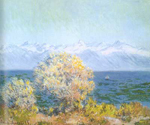 Gemälde Reproduktion von Claude Monet CAP d 'Antibes, Mistral