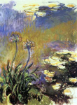 Gemälde Reproduktion von Claude Monet Die Agapanthus