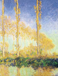 Gemälde Reproduktion von Claude Monet Die Pappeln, die drei Bäume, der Herbst