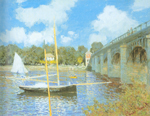 Gemälde Reproduktion von Claude Monet Die Straßenbrücke von argenteuil