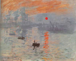 Gemaelde Reproduktion von Claude Monet, Imposition-Sunrising