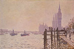 Gemälde Reproduktion von Claude Monet Westminster Bridge