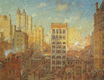 Gemälde Reproduktion von Colin Campbell Cooper Die Klippen von Manhattan