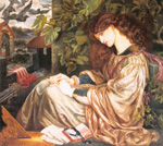 Gemälde Reproduktion von Dante Gabriel Rossetti La Pia de Tolomei