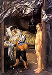 Gemälde Reproduktion von Dorothea Tanning Das Zimmer der Gäste