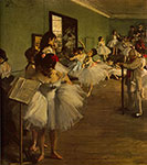 Gemaelde Reproduktion von Edgar Degas, Die Tanzklasse