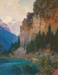 Gemälde Reproduktion von Edward Henry Potthast Ferne Nordwest-Montana