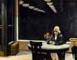 Gemälde Reproduktion von Edward Hopper Der Automat