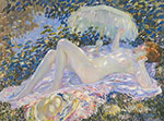 Gemaelde Reproduktion von Frederick Frieseke, Die Venus in der Sonne