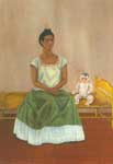 Gemälde Reproduktion von Frida Kahlo Ich und meine Puppe