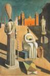 Gemälde Reproduktion von Giorgio de Chirico Die beunruhigenden Massen