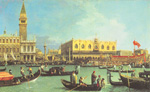 Gemälde Reproduktion von Giovanni Canaletto Die Bucins an der Himmelfahrt