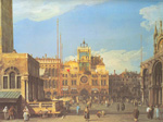 Gemälde Reproduktion von Giovanni Canaletto Markusplatz: der Uhrturm