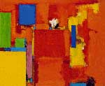 Gemälde Reproduktion von Hans Hofmann Die Goldene Mauer