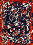 Gemälde Reproduktion von Jackson Pollock Freie Form