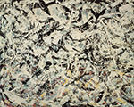 Gemälde Reproduktion von Jackson Pollock Grüner Regenbogen