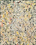 Gemälde Reproduktion von Jackson Pollock Weißes Licht