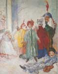 Gemälde Reproduktion von James Ensor Die seltsamen Masken